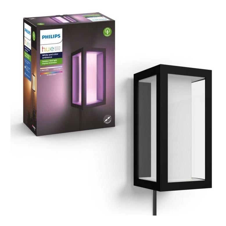 Philips - LED RGBW Вуличний настінний світильник з регулюванням яскравості Hue IMPRESS 2xLED/8W/24V 2000-6500K IP44