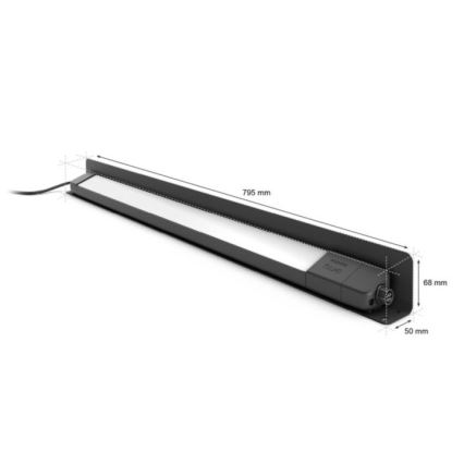 Philips - LED RGBW Вуличний світильник з регулюванням яскравості Hue White and Color Ambiance LED/20W/24V IP65