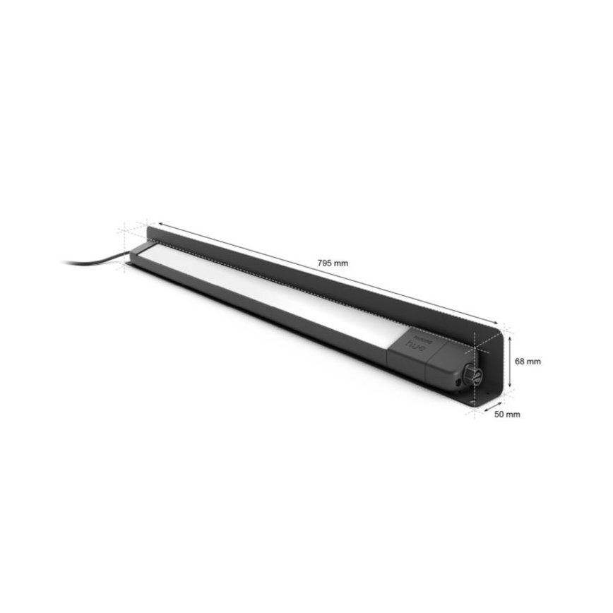 Philips - LED RGBW Вуличний світильник з регулюванням яскравості Hue White and Color Ambiance LED/20W/24V IP65