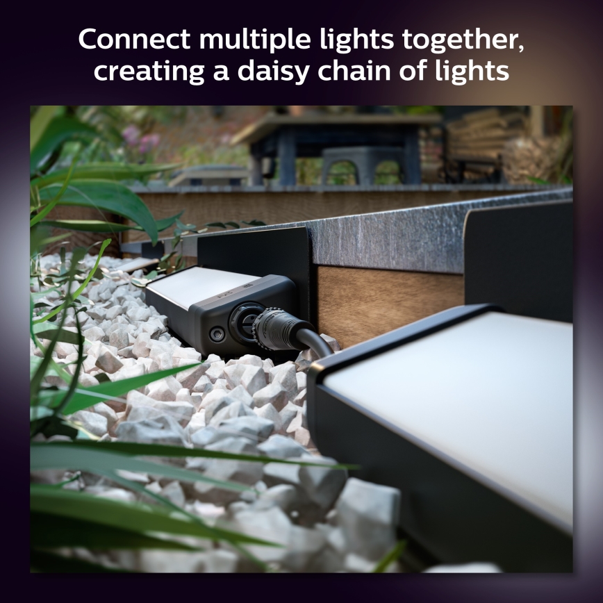 Philips - LED RGBW Вуличний світильник з регулюванням яскравості Hue White and Color Ambiance LED/20W/24V IP65