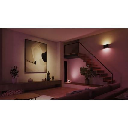 Philips - LED RGBW Вуличний настінний світильник з регулюванням яскравості Hue DYMERA 2xLED/10,2W/230V 2000-6500K IP44