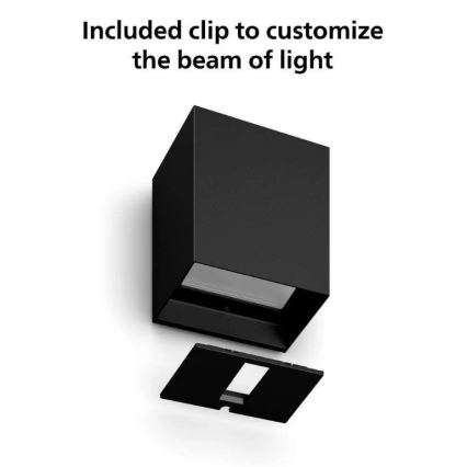 Philips - LED RGBW Вуличний настінний світильник з регулюванням яскравості Hue RESONATE LED/8W/230V 2000–6500K IP44