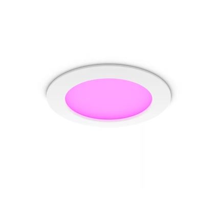 Philips - LED RGBW з регулюванням яскравості вбудований стельовий світильник для ванної Hue SLIM LED/12W/230V 1000-20000K білий IP44