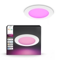 Philips - LED RGBW з регулюванням яскравості вбудований стельовий світильник для ванної Hue SLIM LED/12W/230V 1000-20000K білий IP44