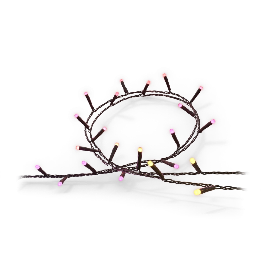 Philips - LED RGBW з регулюванням яскравості вуличний ланцюг HUE WHITE AND COLOR AMBIANCE 250xLED 24,4 м 2000-6500K IP54