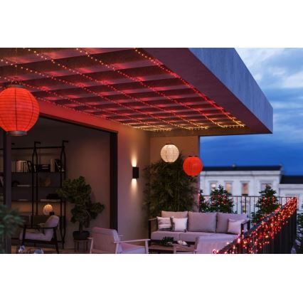 Philips - LED RGBW з регулюванням яскравості вуличний ланцюг HUE WHITE AND COLOR AMBIANCE 250xLED 24,4 м 2000-6500K IP54
