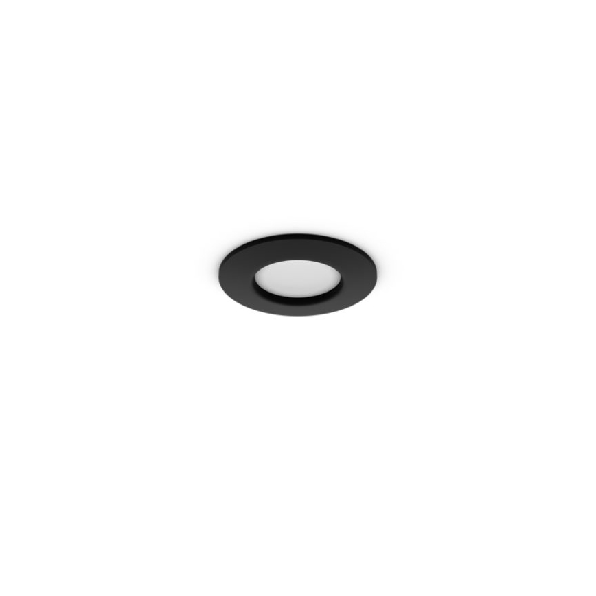 Philips - Вбудований стельовий світильник для ванної Hue SLIM LED RGBW, димований, 8,3W/230V, 1000-20000K, чорний P44
