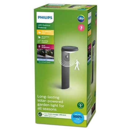 Philips - Світлодіодна сонячна лампа з датчиком руху та сутінків LED/1,2W/4V 1800 мАг 4000K IP44