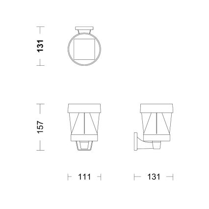Philips - Світильник на сонячній батареї для стіни AVERY LED/1,8W/3,7V 2600 mAh 2700K IP44