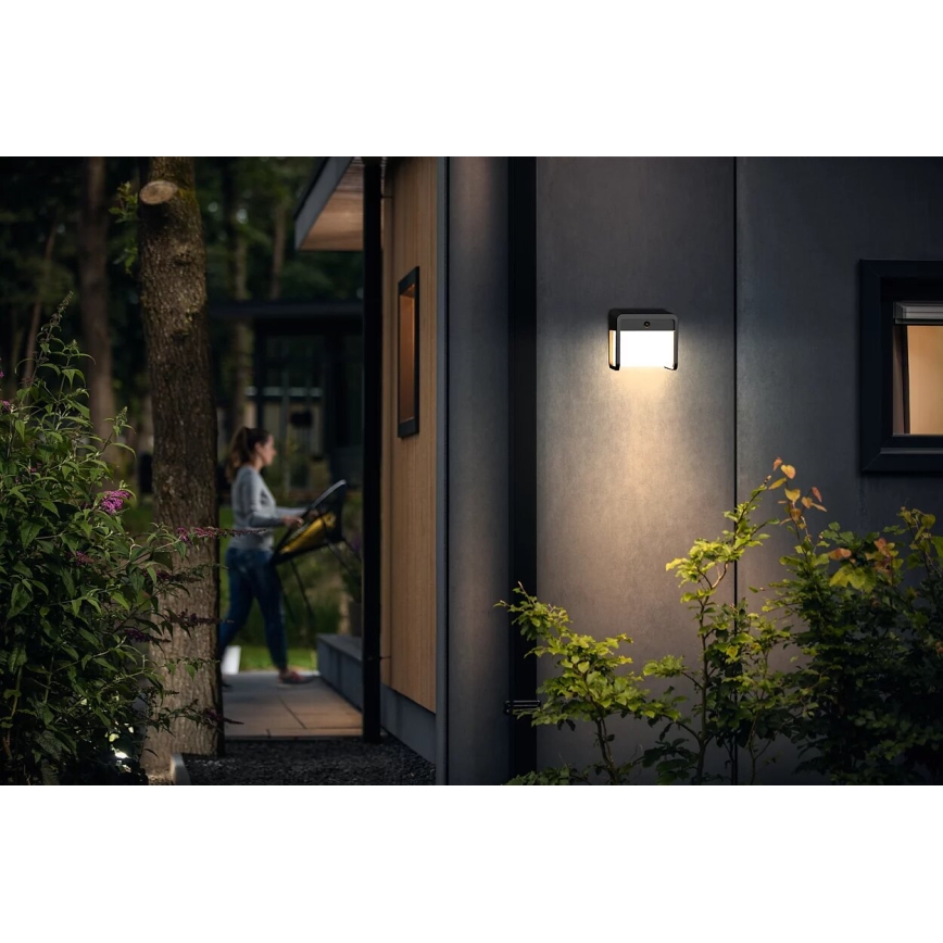 Philips - Світильник на сонячній батареї з LED, датчиком руху та сутінковим сенсором EZRA LED/1,8W/3,7V 2600 mAh 3000K IP44