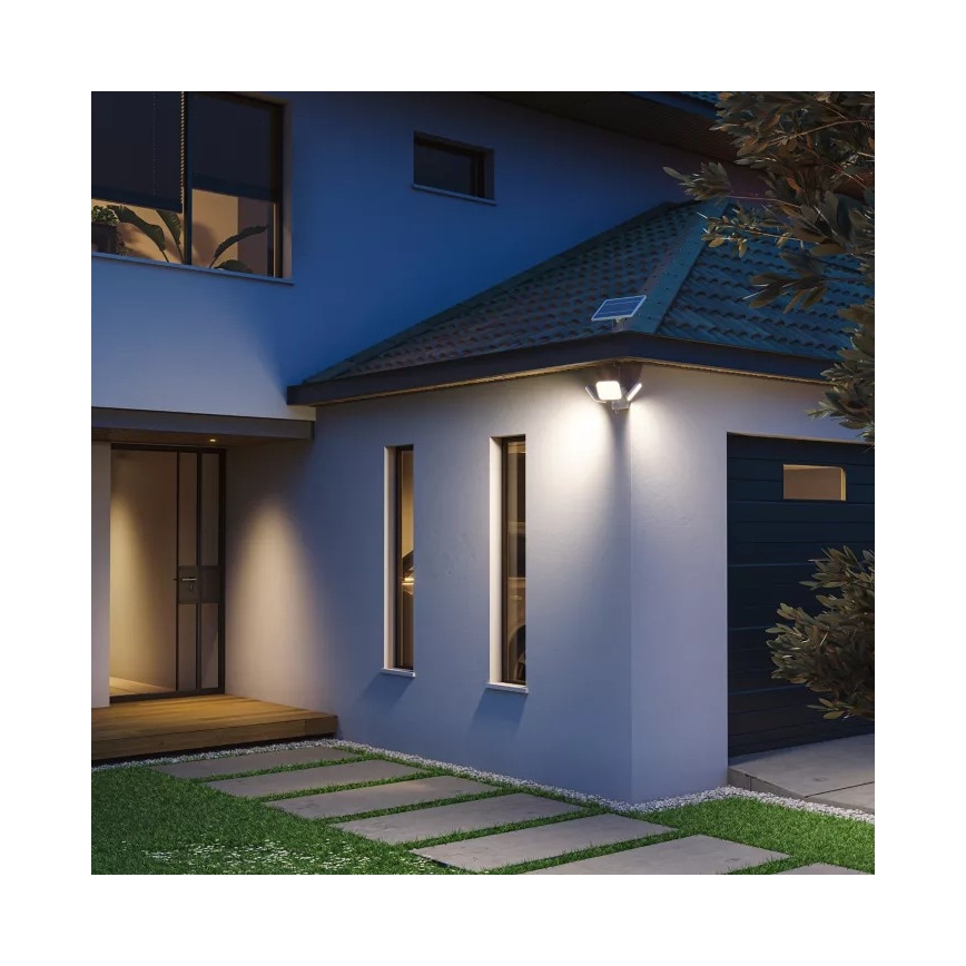Philips - світильник настінний сонячний LED із датчиком ZYREN LED/24,5W/3,7V 2600 mAh 5000K IP65 білий