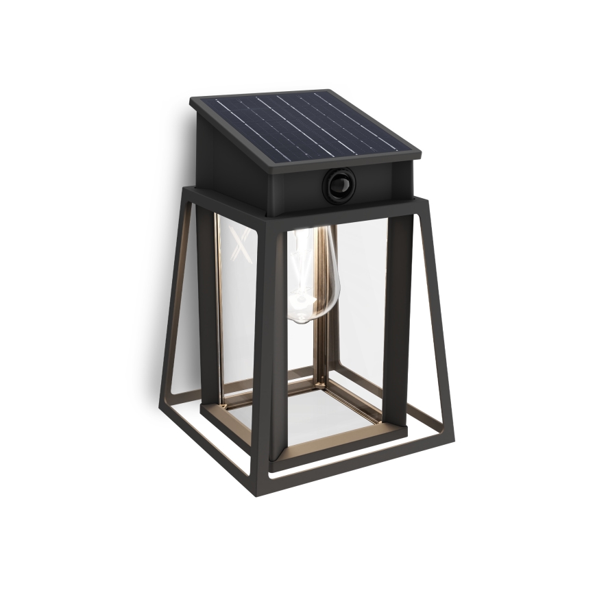 Philips - Світильник на сонячних батареях для стіни з LED, датчиком руху та сутінковим сенсором LYSIN LED/3,2W/3,7V 2600 mAh 4000K IP44