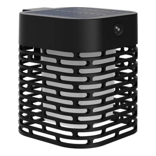 Philips - LED сонячний настінний світильник з датчиком HARA LED/3,8W/3,7V 800 mAh 2700K IP44 чорний