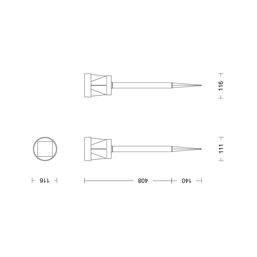 Philips - Світлодіодна сонячна лампа AVERY LED/1,8W/3,7V 2600 mAh 2700K IP44