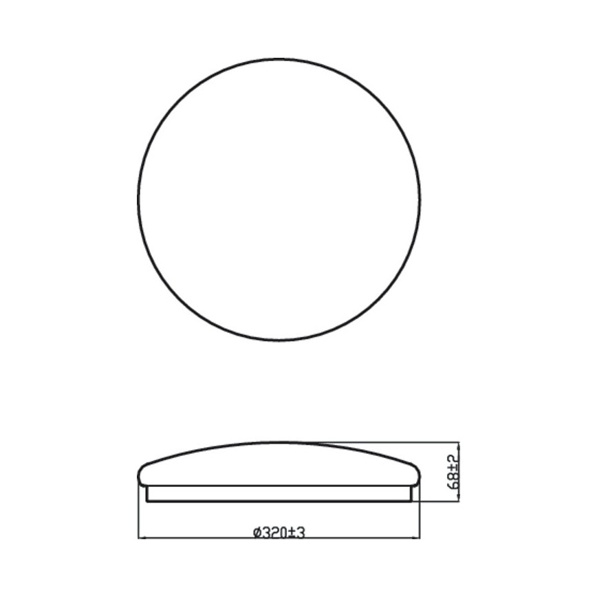 Philips - LED Стельовий світильник MOIRE LED/17W/230V