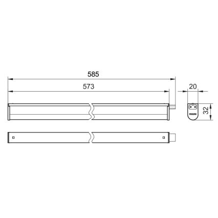 Philips - LED світильник для підсвітки стільниці PROJECTLINE LED/6,5W/230V 3000/4000/6500K
