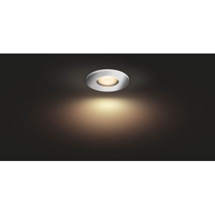 Philips - LED Світильник для підвісної стелі для ванної з регулятором яскравості Hue ADORE 1xGU10/5W/230V IP44