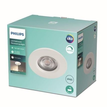 Philips - LED світильник для ванної з регулюванням яскравості LED/5W/230V 2700K IP65