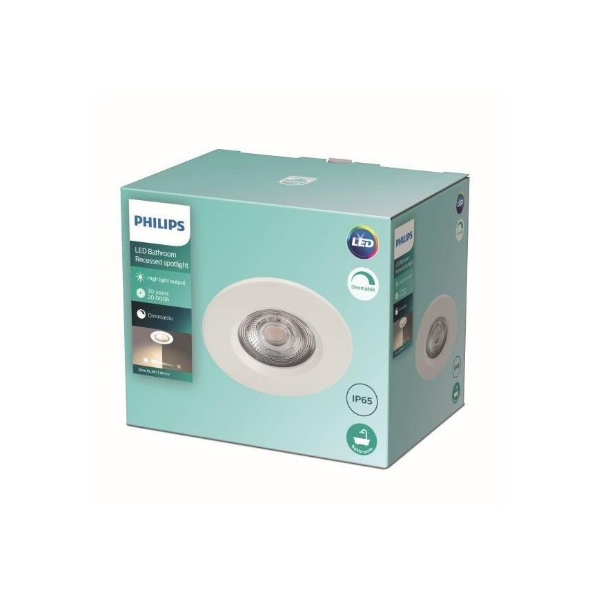 Philips - LED світильник для ванної з регулюванням яскравості LED/5W/230V 2700K IP65