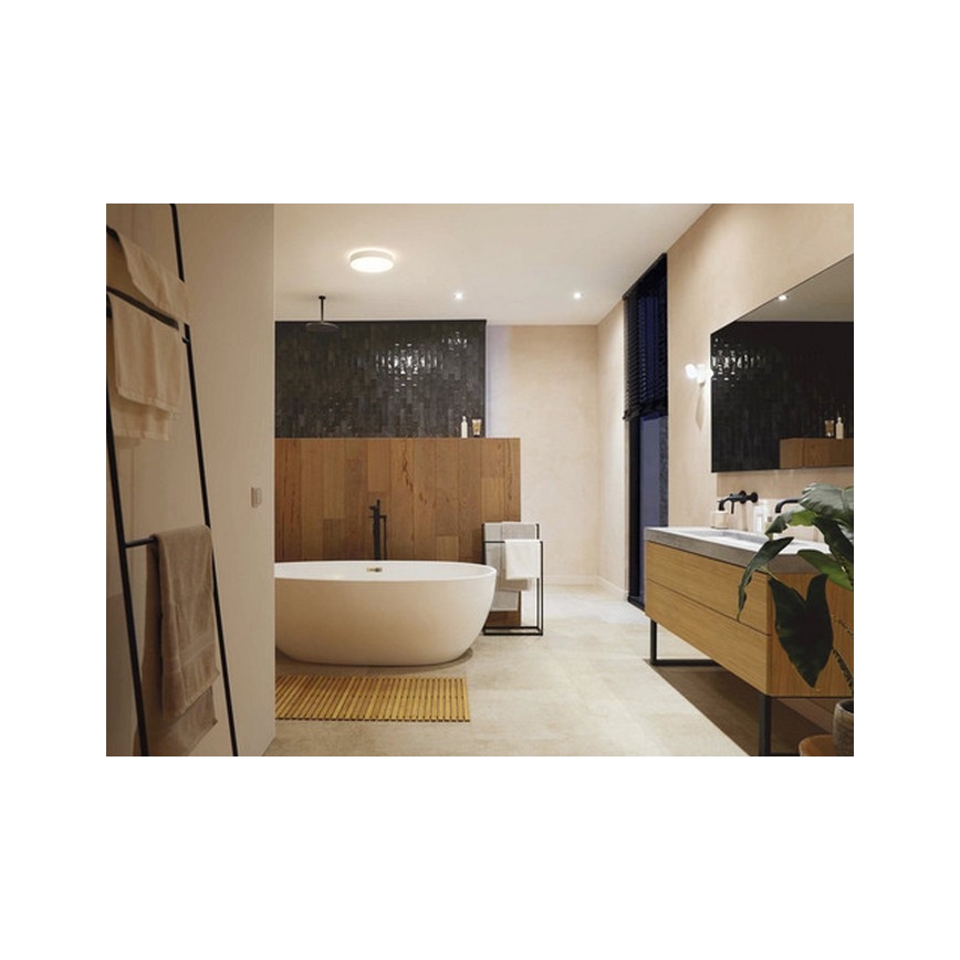 Philips - LED Світильник для ванної з регулюванням яскравості Hue DEVERE LED/19,2W/230V IP44 діаметр 381 мм 2200-6500K + дистанційне керування