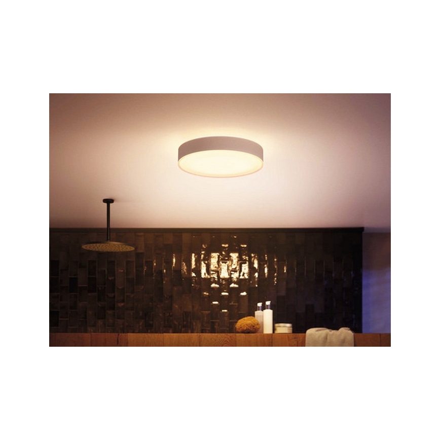 Philips - LED Світильник для ванної з регулюванням яскравості Hue DEVERE LED/19,2W/230V IP44 діаметр 381 мм 2200-6500K + дистанційне керування