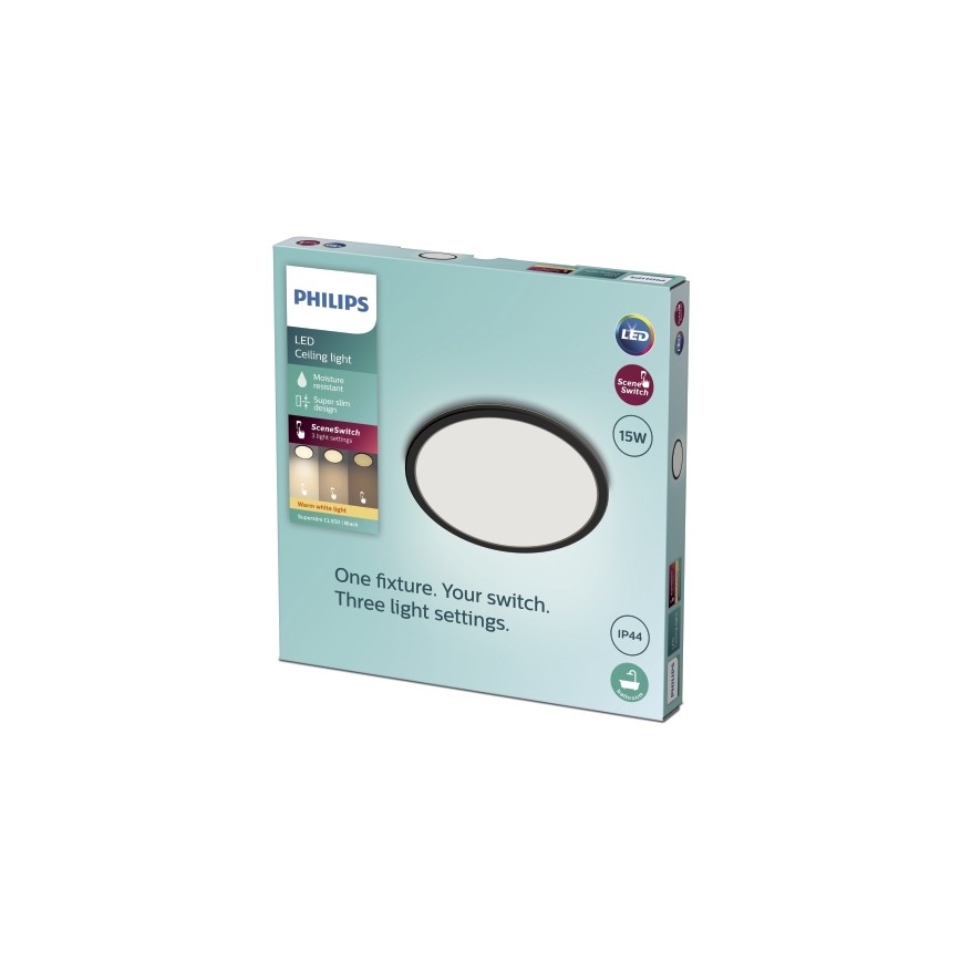 Philips - LED Світильник для ванної з регулюванням яскравості SCENE SWITCH LED/15W/230V IP44 2700K