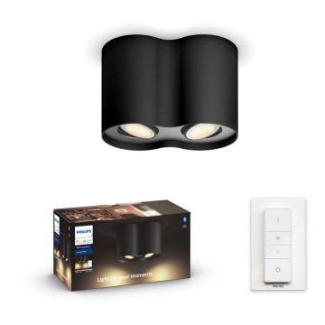 Philips - LED Світильник з регулюванням яскравості Hue PILLAR 2xGU10/5W/230V + дистанційне керування