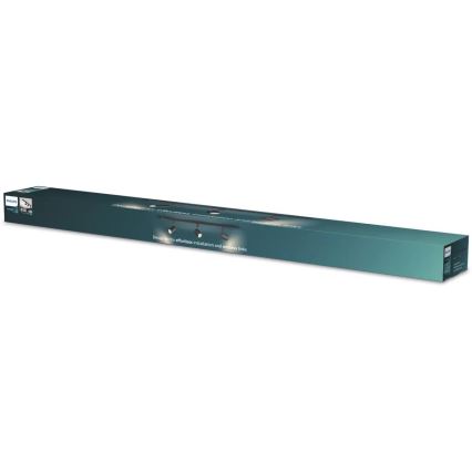 Philips - LED RGBW затемнюваний точковий світильник для шинної системи EASYLINK HUE 3xGU10/4,7W/230V 2200-6500K 1m чорний