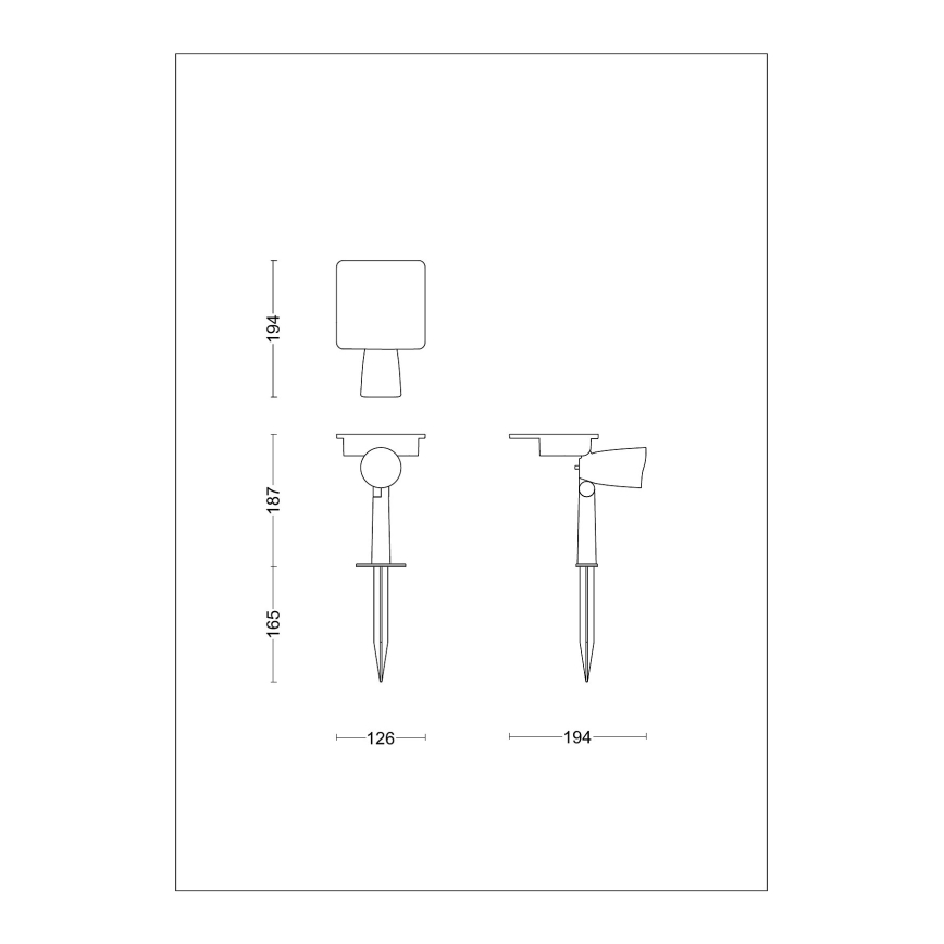 Philips - LED Точковий світильник на сонячній батареї ASHLYN LED/1,4W/3,7V 2700K IP44