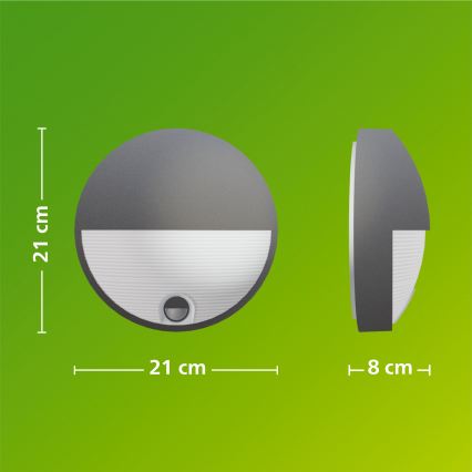 Philips - LED наружный настенный светильник с датчиком CAPRICORN LED/4,3W/230V IP44