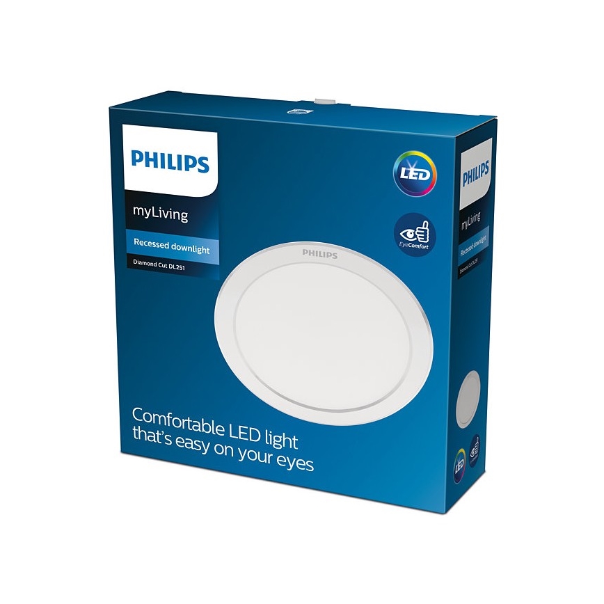 Philips - LED Вбудований стельовий світильник LED/17W/230V 3000K
