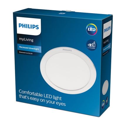 Philips - LED Вбудований стельовий світильник LED/17W/230V 4000K