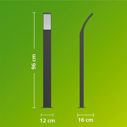Philips - LED зовнішній світильник SPLAY LED/4,3W/230V 2700K 96 cm IP44