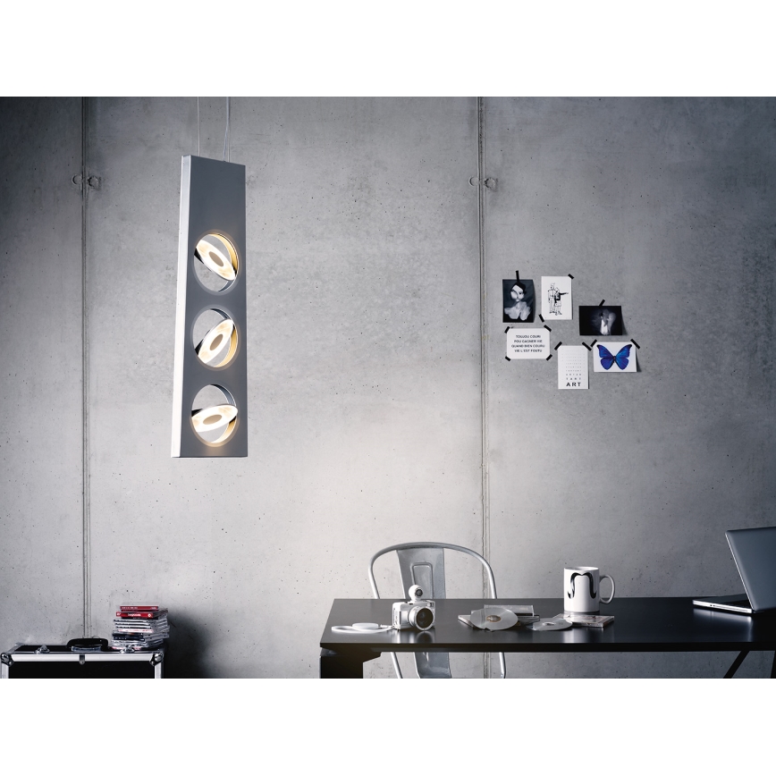 Philips Lirio 40609/31/16 - Светодиодная подвесная люстра с регулированием яркости CIRCULIS 3xLED/13W/230V
