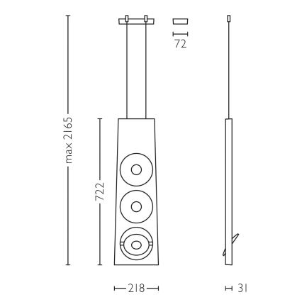 Philips Lirio 40609/31/16 - Світлодіодна підвісна люстра з регульованою яскравістю CIRCULIS 3xLED/13W/230V