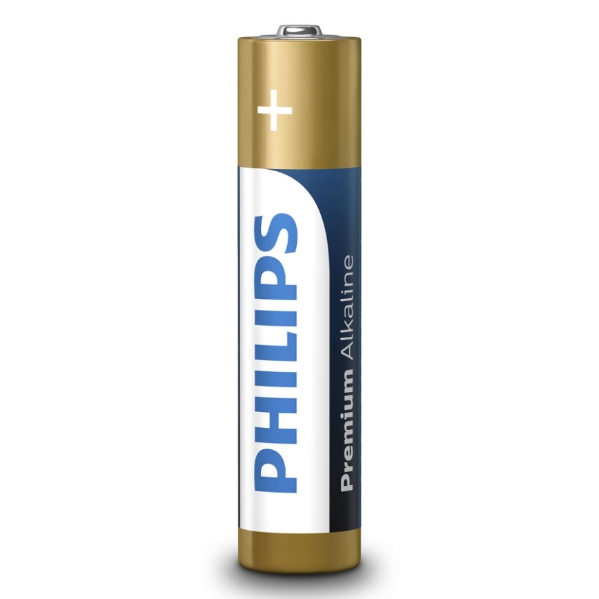 Philips LR03M4B/10 - Щелочная батарейка AAA PREMIUM ALKALINE 1,5V 1320mAh 4 шт.