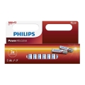 Philips LR03P12W/10 - 12 шт. Лужна батарея AAA POWER ALKALINE 1,5V 1150mAh