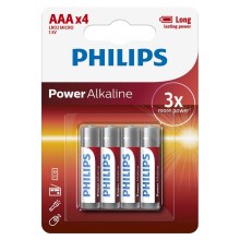 Philips LR03P4B/10 - 4 шт. Лужна батарея AAA POWER ALKALINE 1,5V 1150mAh