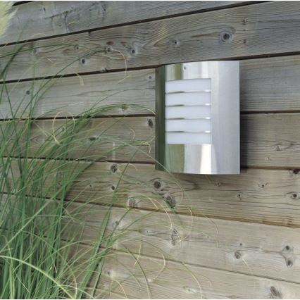 Philips Massive - Вуличний настінний світильник 1xE27/60W нержавіюча сталь IP44