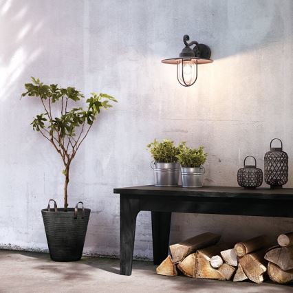 Philips Massive -Вуличний настінний світильник 1xE27/60W/230V IP44