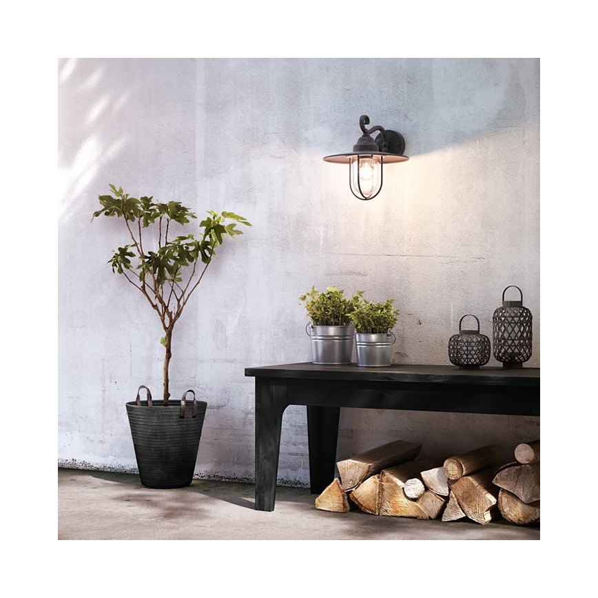 Philips Massive -Вуличний настінний світильник 1xE27/60W/230V IP44