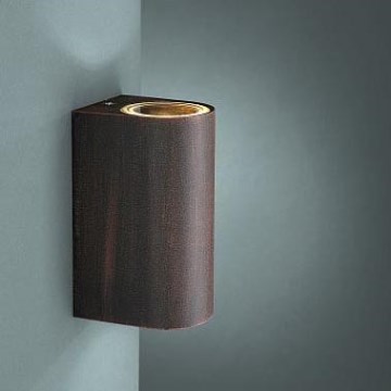 Philips Massive 17102/86/10 - Зовнішній настінний світильник NANTES 2xGU10/35W/230V IP44