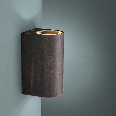 Philips Massive 17102/86/10 - Зовнішній настінний світильник NANTES 2xGU10/35W/230V IP44