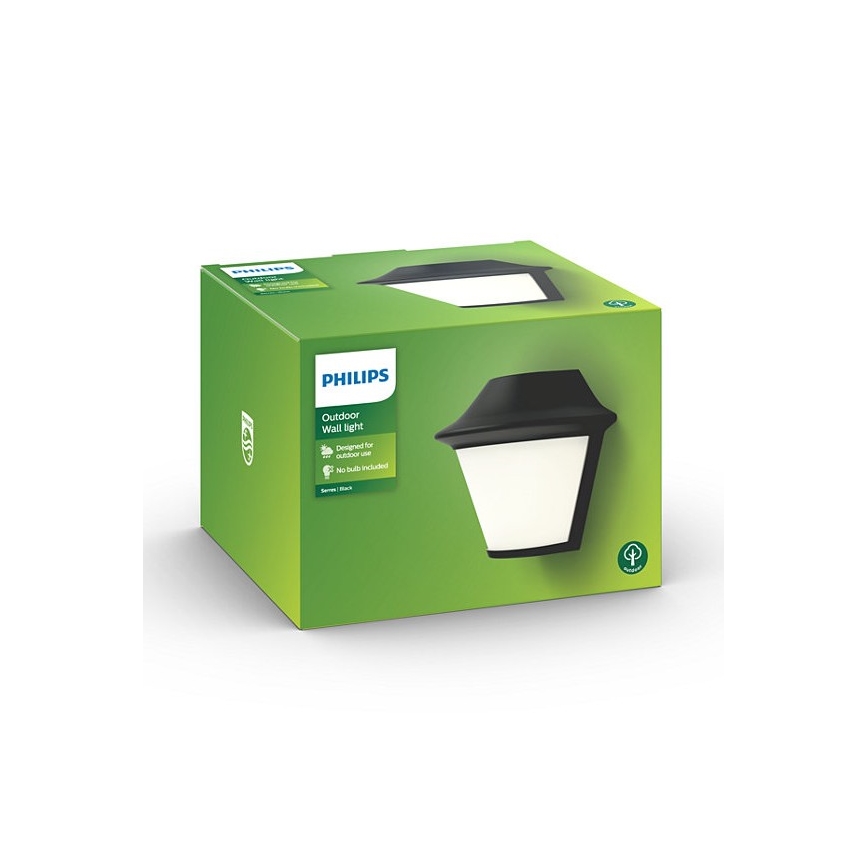 Philips Massive - Уличный настенный светильник 1xE27/42W/230V IP44