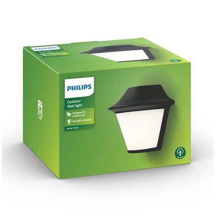 Philips Massive - Вуличний настінний світильник 1xE27/42W/230V IP44