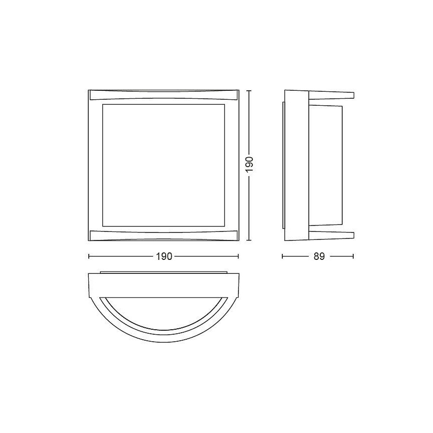 Philips Massive - LED Вуличний настінний світильник LED/12W/230V IP44