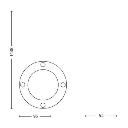 Philips Massive 17412/30/10 - Светодиодный уличный светильник - с колышком 1xGU10/5W/230V IP44