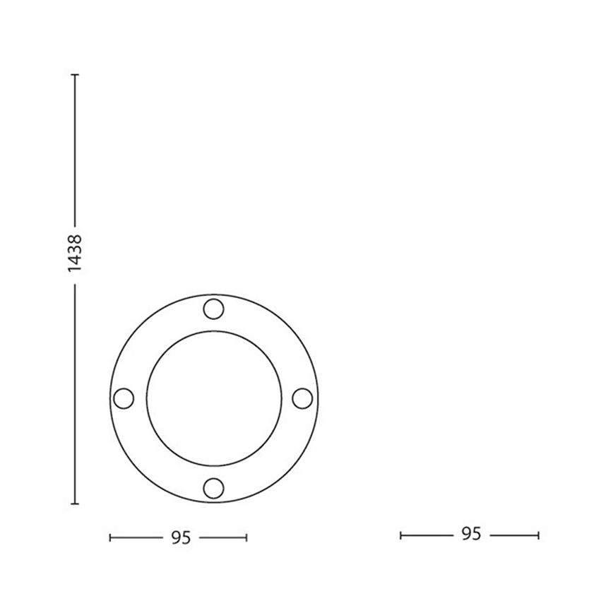 Philips Massive 17412/30/10 - Светодиодный уличный светильник - с колышком 1xGU10/5W/230V IP44