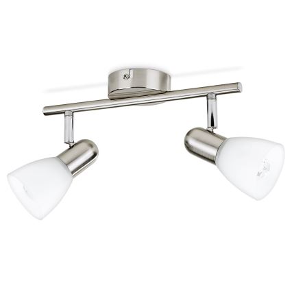 Philips Massive - Точковий світильник 2xE14/40W матовий хром