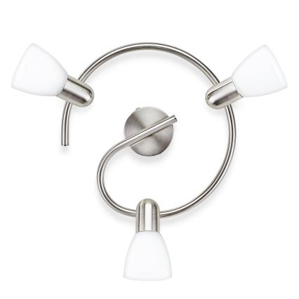 Philips Massive - Точковий світильник 3xE14/40W матовий хром